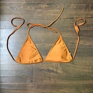 BURNT ORANGE BIKINI TOP